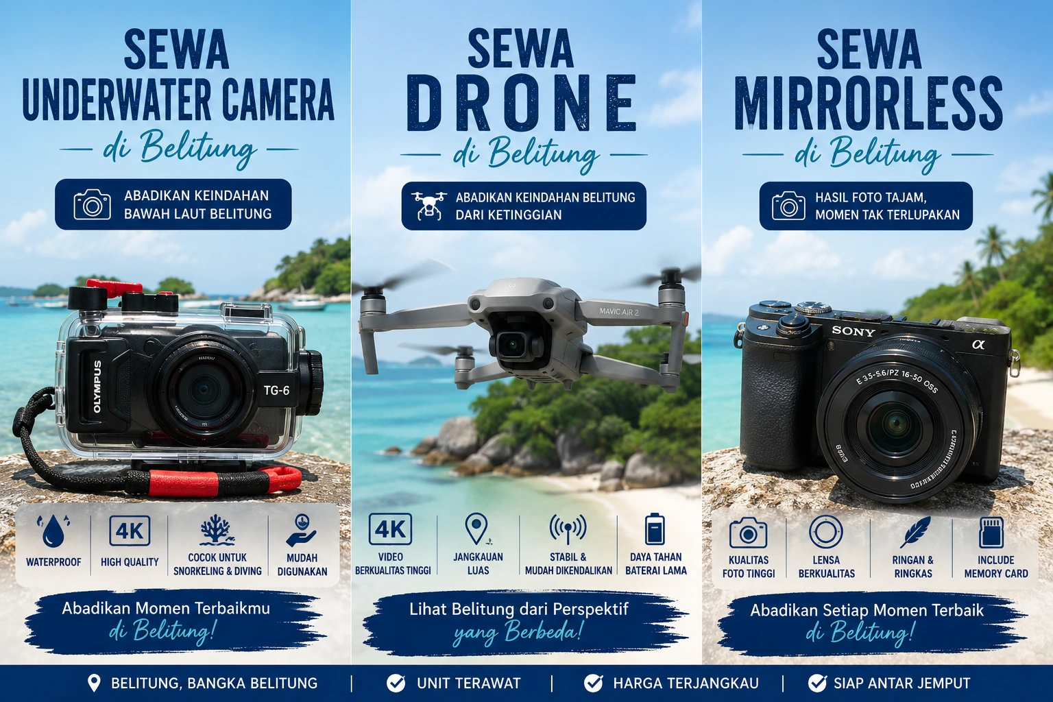 Sewa Kamera Underwater